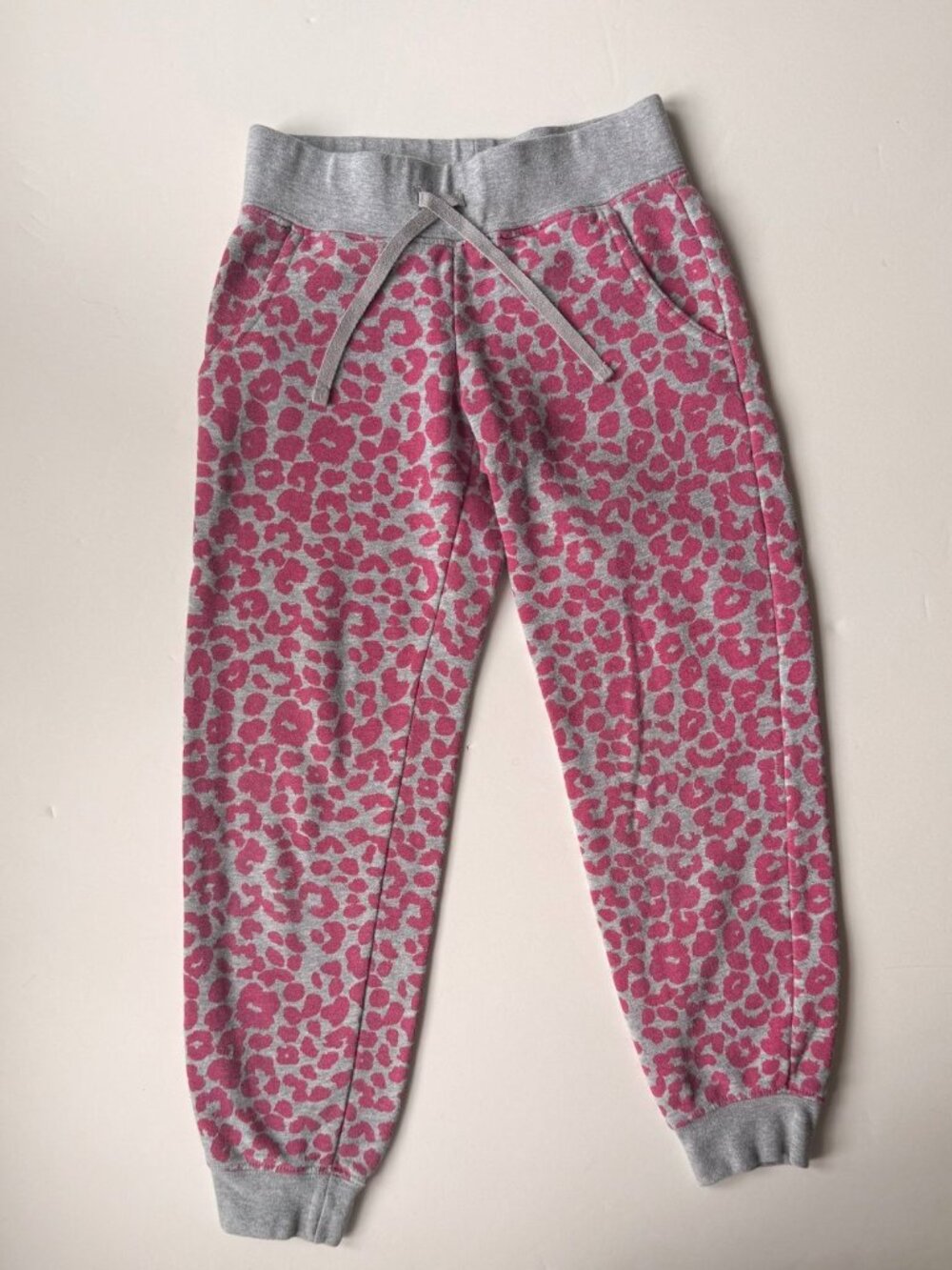 Joe Boxer Pink and Grey Leopard Sweatpants
